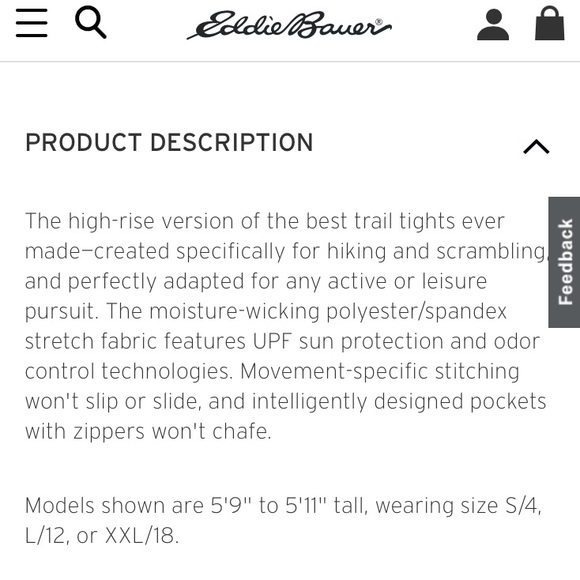 Eddie Bauer Hiking Leggings - Picture 3 of 8